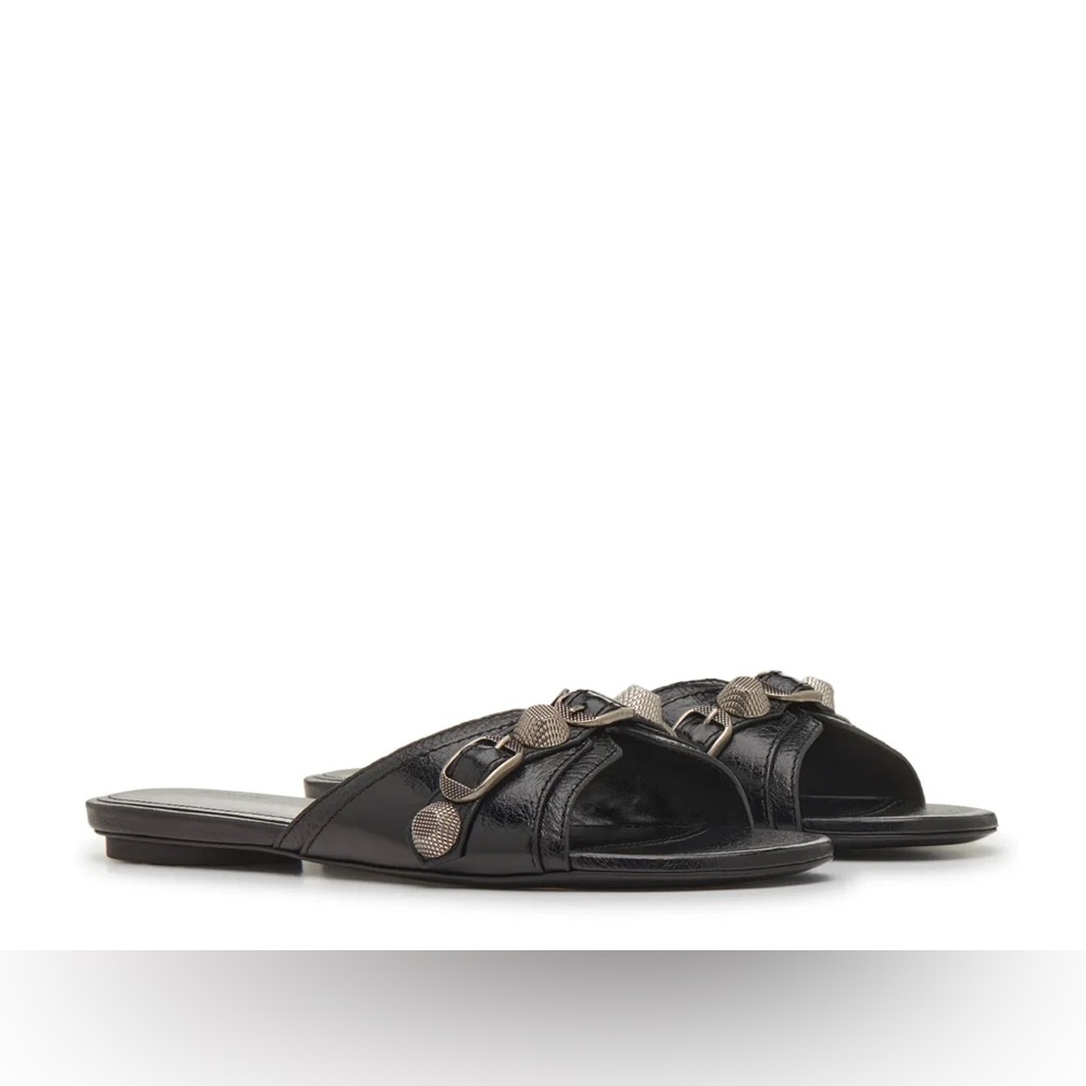 NIB Balenciaga Cagole Black Sandal size 37